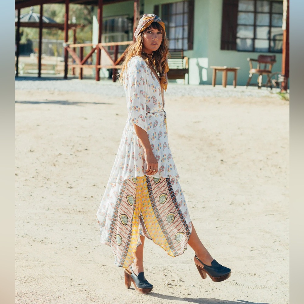 Raga Golden Hour Wrap Dress in Multi